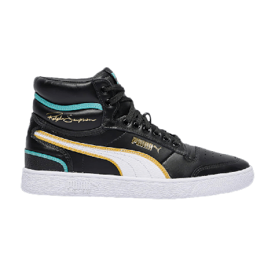 Pre-owned Puma Ralph Sampson Mid Og 'black Teal'
