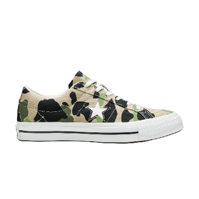 Pre-owned Converse One Star Low 'archive Print - Duck Camo' In Green