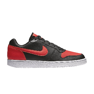 Pre-owned Nike Ebernon Low 'black Habanero Red'
