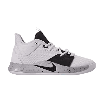 Pre-owned Nike Pg 3 'moon Surface' In White