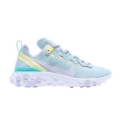 Pre-owned Nike Wmns React Element 55 'ocean Cube' In Blue