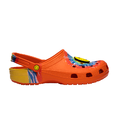 Pre-owned Crocs Chinatown Market X Clog 'tie Dye Smiley' In Multi-color