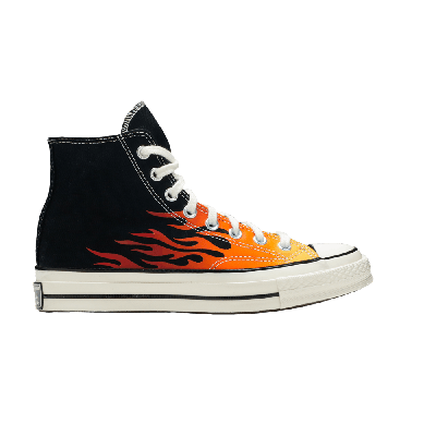 Pre-owned Converse Chuck 70 Hi 'flames' In Black