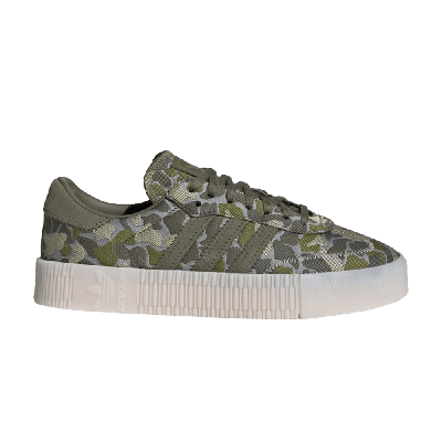 Pre-owned Adidas Originals Wmns Sambarose 'olive Camo' In Green