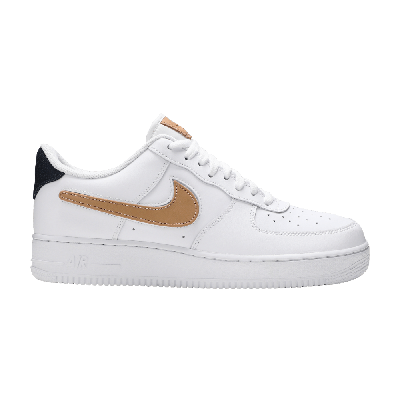 Pre-owned Nike Air Force 1 Low '07 Lv8 'removable Swoosh - White Vachetta Tan'
