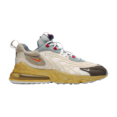 Pre-owned Nike Travis Scott X Air Max 270 React Eng 'cactus Trails' In Cream