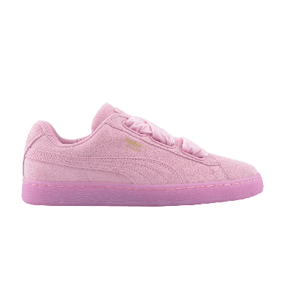 Pre-owned Puma Wmns Suede Heart Reset 'prism Pink'