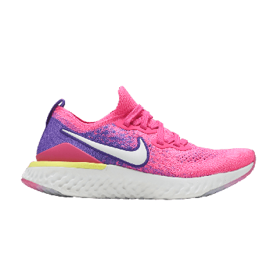 Pre-owned Nike Wmns Epic React Flyknit 2 'laser Fuchsia Pulse' In Pink