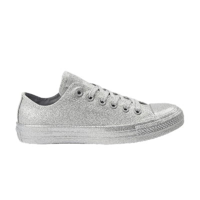 Pre-owned Converse Chuck Taylor All Star Low 'silver Glitter'