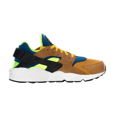 Pre-owned Nike Air Huarache 'desert Ochre Blue Volt' In Brown