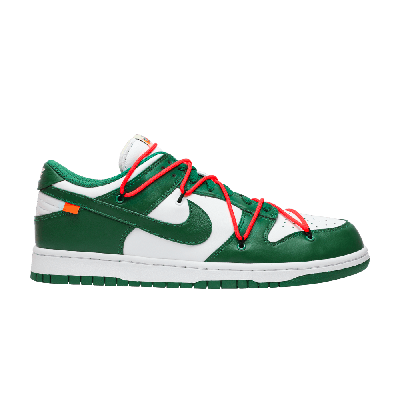 Pre-owned Nike Off-white X Dunk Low 'pine Green'