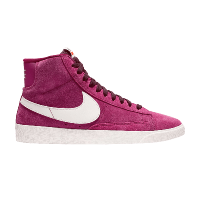 Pre-owned Nike Wmns Blazer Mid Vintage Suede 'true Berry' In Purple