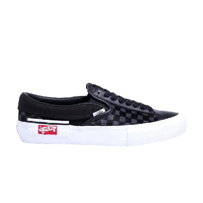 Pre-owned Vans Slip-on Cap Lx 'pony Checkered' In Black