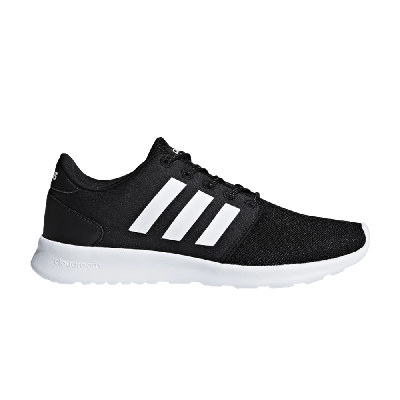 Pre-owned Adidas Originals Wmns Cloudfoam Qt Racer 'core Black White'