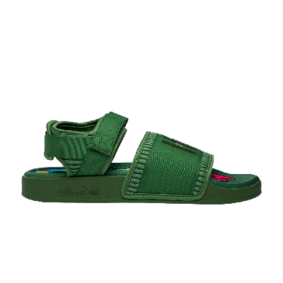 Pre-owned Adidas Originals Pharrell X Adilette 2.0 Sandal 'tribe Green'