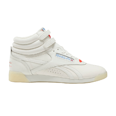 Pre-owned Reebok Wmns Freestyle Hi 'it's A Man's World' In White