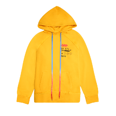 Pre-owned Off-white Industrial Y013 Incomplete Hoodie 'yellow'