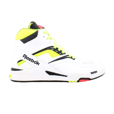 Pre-owned Reebok Twilight Zone Pump 'white Neon Yellow'
