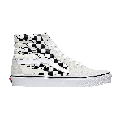 Pre-owned Vans Sk8-hi 'checkerboard Flame' In White