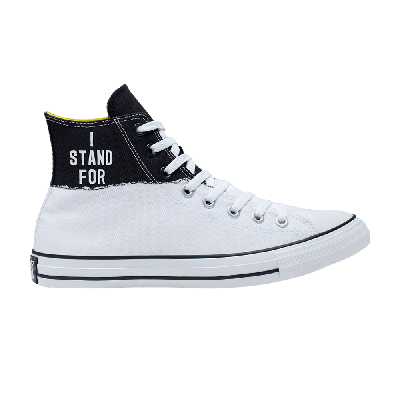 Pre-owned Converse Chuck Taylor All Star High 'i Stand For' In White