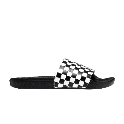 Pre-owned Vans Slide-on 'checkerboard White Black'