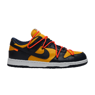 Pre-owned Nike Off-white X Dunk Low 'university Gold'