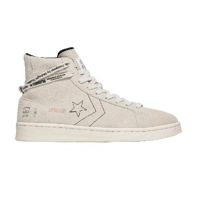 Pre-owned Converse Midnight Studios X Pro Leather Mid 'white' In Cream