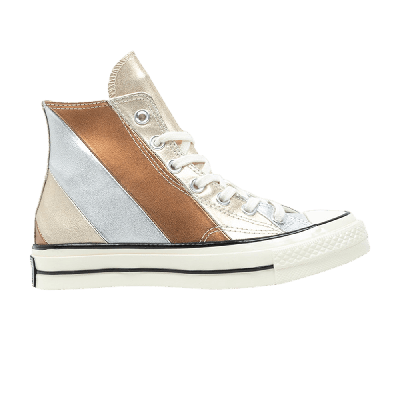 Pre-owned Converse Wmns Chuck 70 Hi 'metallic Rainbow' In Tan