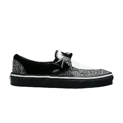 Pre-owned Vans The Nightmare Before Christmas X Classic Slip-on 'jack Skellington Bowtie' In Black