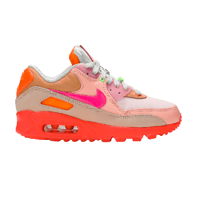 Pre-owned Nike Wmns Air Max 90 'platinum Crimson' In Pink