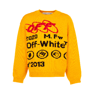 Pre-owned Off-white Industrial Y013 Knit Crewneck 'yellow'