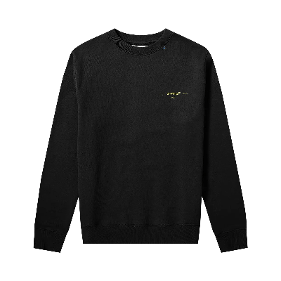 Pre-owned Off-white Acrylic Arrows Slim Crewneck 'black / Yellow'