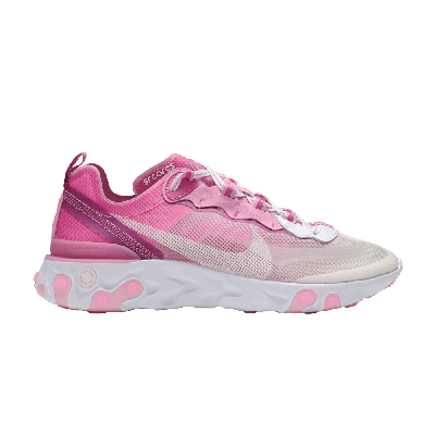 Pre-owned Nike Sneaker Room X React Element 87 'breast Cancer Awareness' In Pink