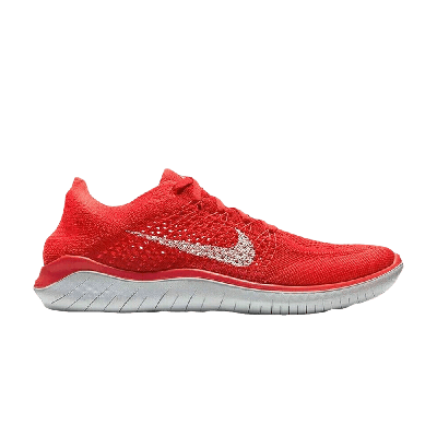 Pre-owned Nike Free Rn Flyknit 2018 'university Red'