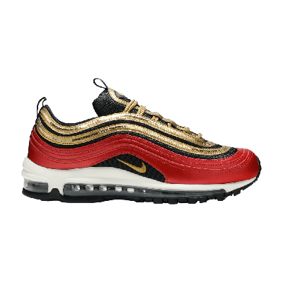Pre-owned Nike Wmns Air Max 97 'gold Sequin' In Red
