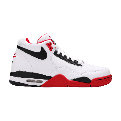 Pre-owned Nike Flight Legacy 'red' In White