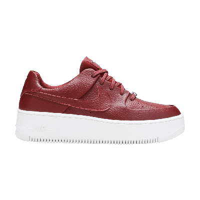 Pre-owned Nike Wmns Air Force 1 Sage Low 'team Red'