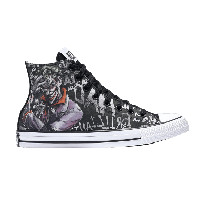 Pre-owned Converse Dc Comics X Chuck Taylor All Star High 'the Joker Laugh' In Black