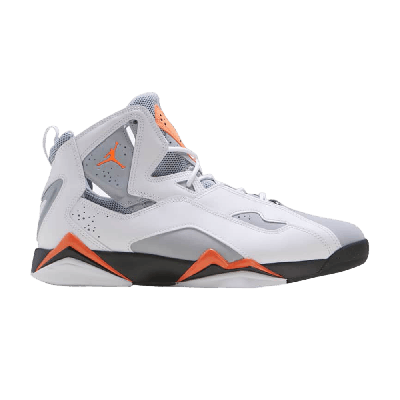 Pre-owned Air Jordan Jordan True Flight 'wolf Grey Orange' In White