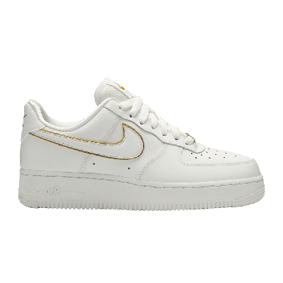 Pre-owned Nike Wmns Air Force 1 07 Ess 'metallic Gold' In White