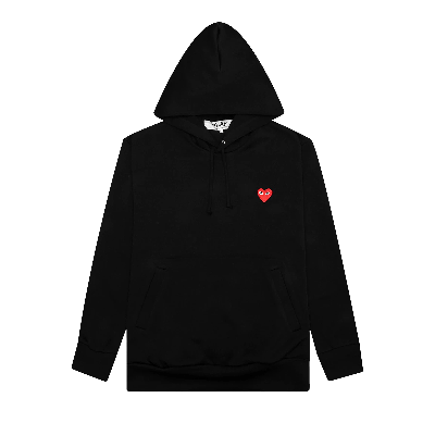 Pre-owned Comme Des Garçons Play Hoodie 'black'