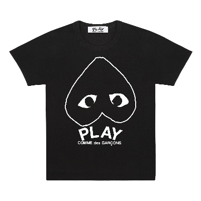 Pre-owned Comme Des Garçons Play Inverted Big Heart T-shirt 'black'