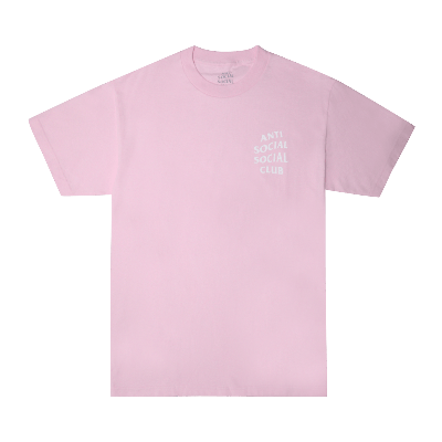 Pre-owned Anti Social Social Club Logo 2 T-shirt 'pink'