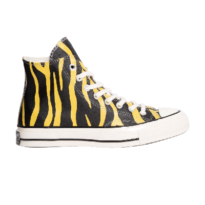 Pre-owned Converse Chuck 70 High 'archive Print - Sulfur Zebra' In Yellow