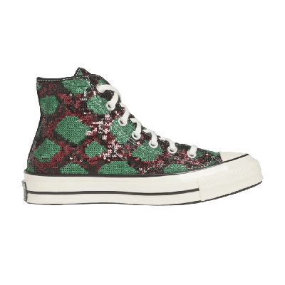 Pre-owned Converse Chuck 70 High 'snake Pattern - Red Green'