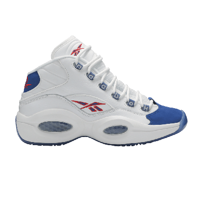 Pre-owned Reebok Question Mid 'double Cross' In White