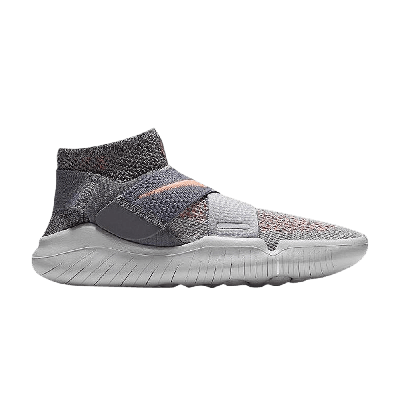 Pre-owned Nike Free Rn Motion Flyknit 2018 'grey Crimson'