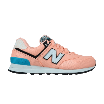 Pre-owned New Balance Wmns 574 'art School' In Pink