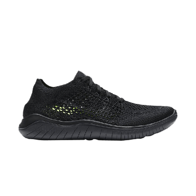 Pre-owned Nike Wmns Free Rn Flyknit 2018 'black Anthracite'