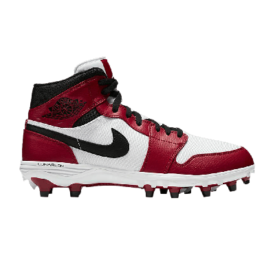 Pre-owned Air Jordan Jordan 1 Mid Td Cleat 'chicago' 2019 In Red